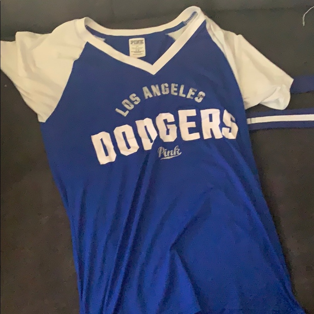 PINK with 5th and Ocean dodger boys in blue shirt